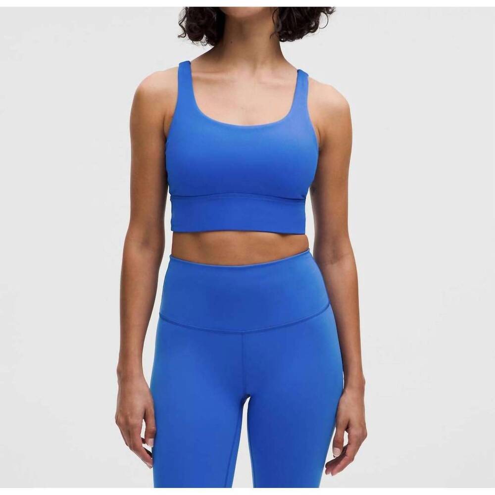 NEW LULULEMON energy longline bra in blue - Picture 1 of 5